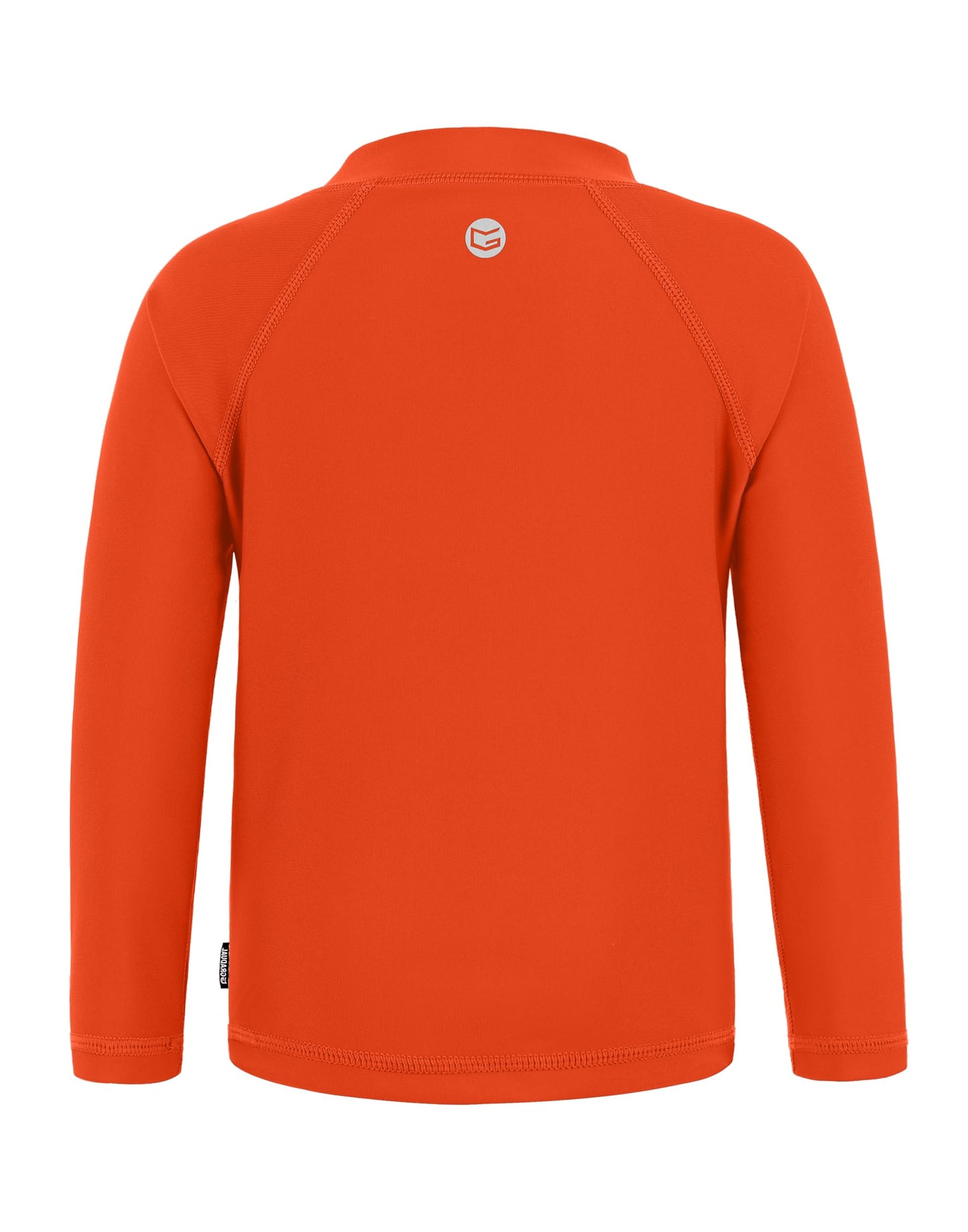 Boys Toddler Rash Guard Long Sleeve UPF 50+ Sun Protection Lightweight Swim Shirt for Baby Kids(Orange,3T)