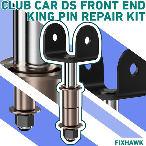 FIXHAWK Club Car Front End King Pin Repair Kit,Suitable for Club Car DS 1981-Up Golf Cart.Replace OEM# 1016386 1010150 1016389 8067 7048