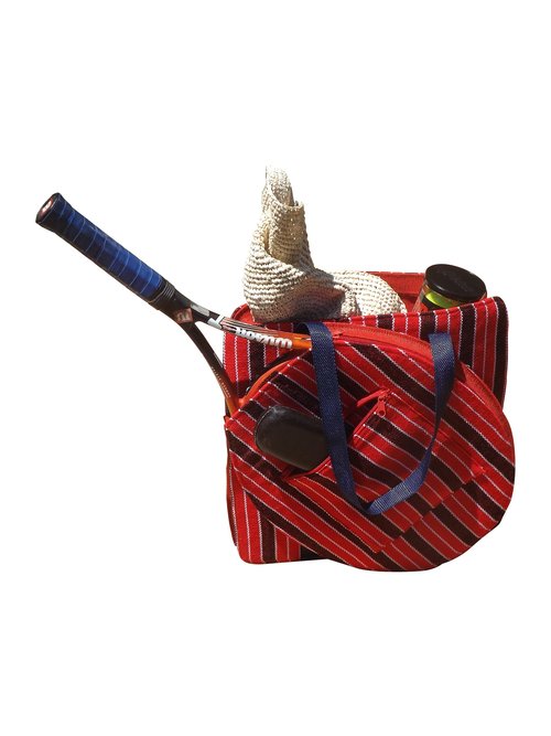 Green Breeze Imports Natural-Fiber Shoulder-Style Tennis Bag