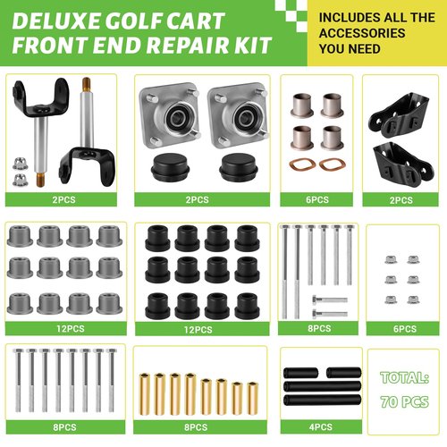 Drive-up Golf Cart Club Car Front Repair Bushing Kit for Club Car Precedent 2004-Up Gas and Electric Golf Carts