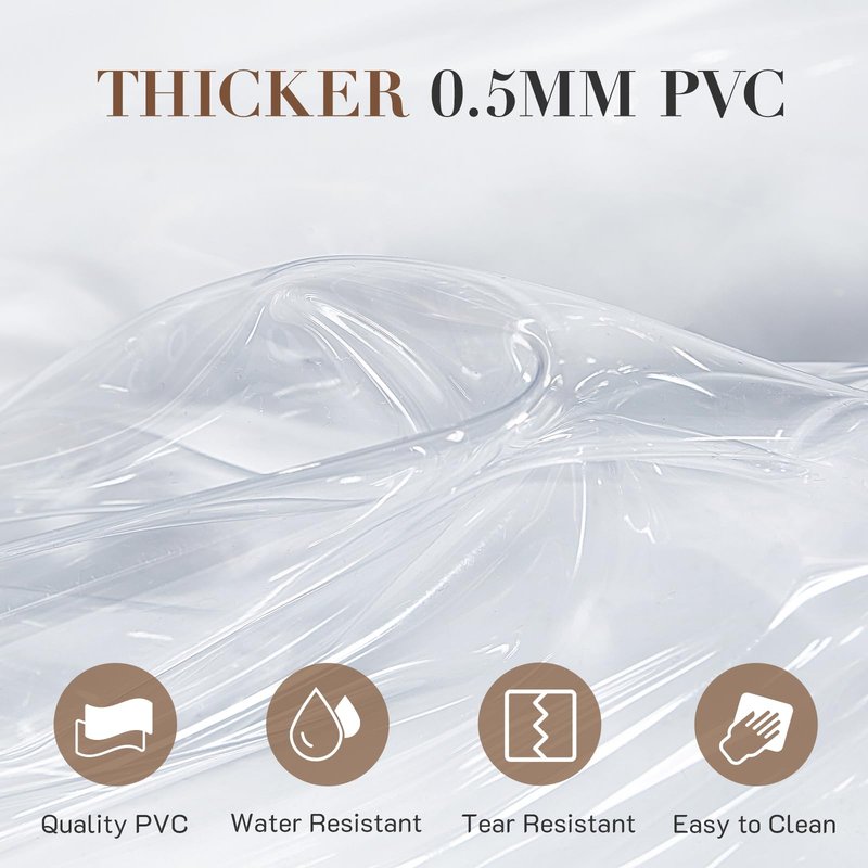Missnine Small Clear Backpack Stadium Approved, Thick PVC Mini Clear Bag with Leather Trim for Sports Event, Concert, Festival