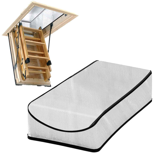 Attic Stairway Insulation Cover 25”x54”x11”, Attic Stairs Door Ladder Insulator Pull Down Tent with