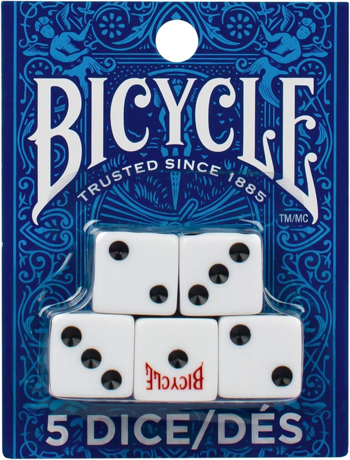 Skiennix Bicycle Dice Set - 5 High-Quality Dice for Fun Games | Perfect for Family Game Night
