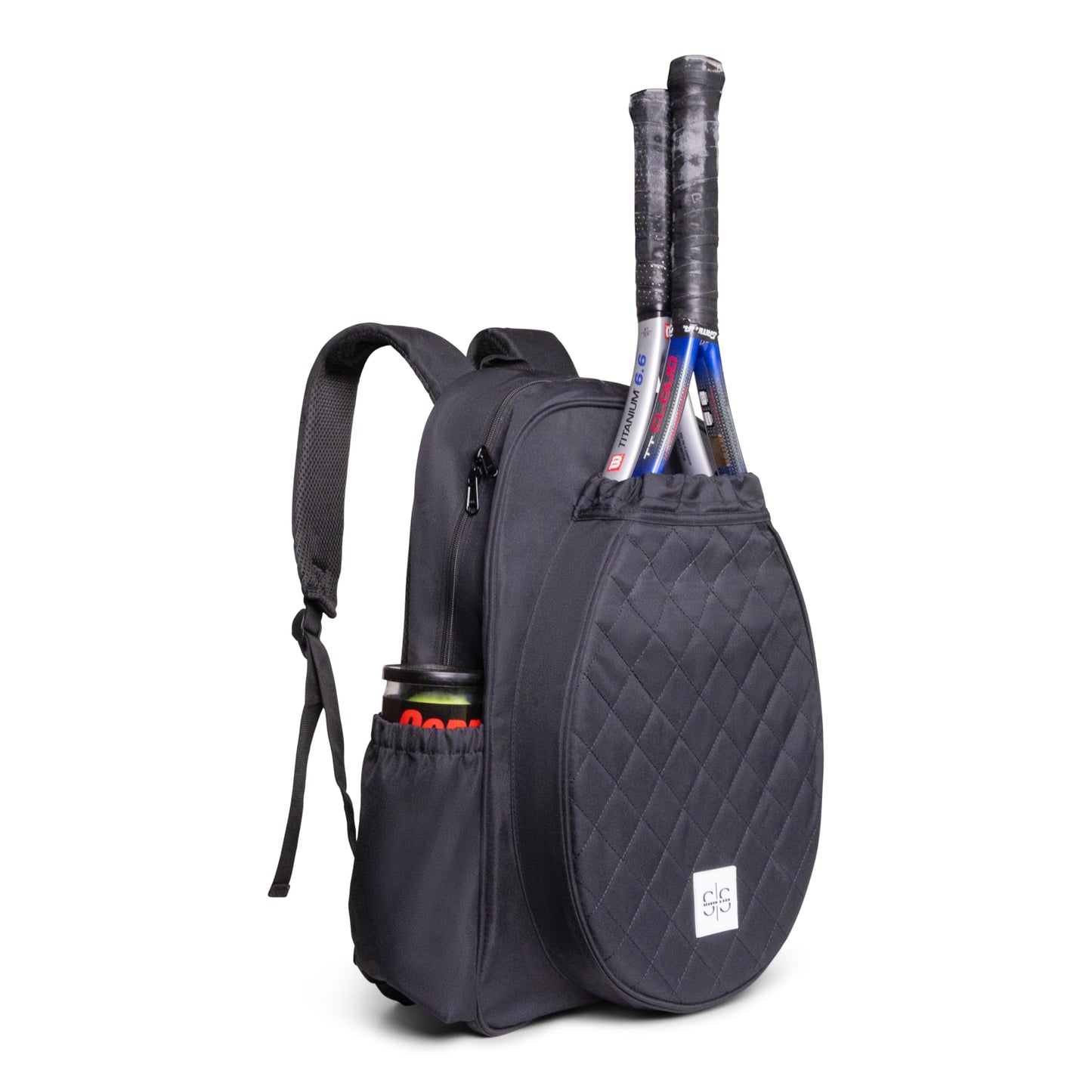 Womens Tennis Bag, Tennis Racket Bag Vented Shoe Pocket, Tennis Backpack for Women Men Holds 2 Rackets, Compact Backpack Storage Organization for Balls, Shoes, & More, Suitable for Tennis Pickleball
