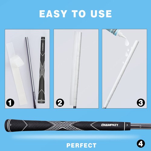 CHAMPKEY 2" x 24 Yards Golf Grip Tape - 30% Extra Length Double Sided Adhesive Golf Club Grip Tape