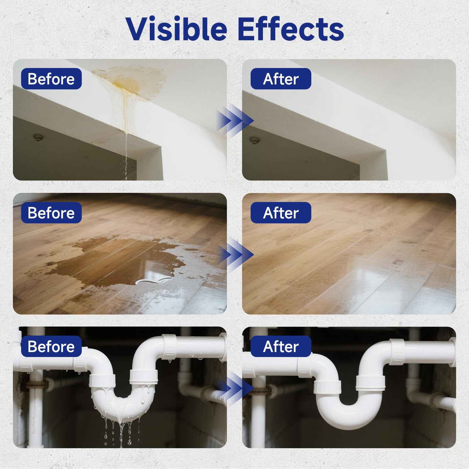 Mollor Transparent Waterproof Adhesive, 17.5oz Leak Invisible Waterproof Sealant for Roofs, Walls, Bathroom, Shower, Window Sills, Indoor & Outdoor Water Proof Paint