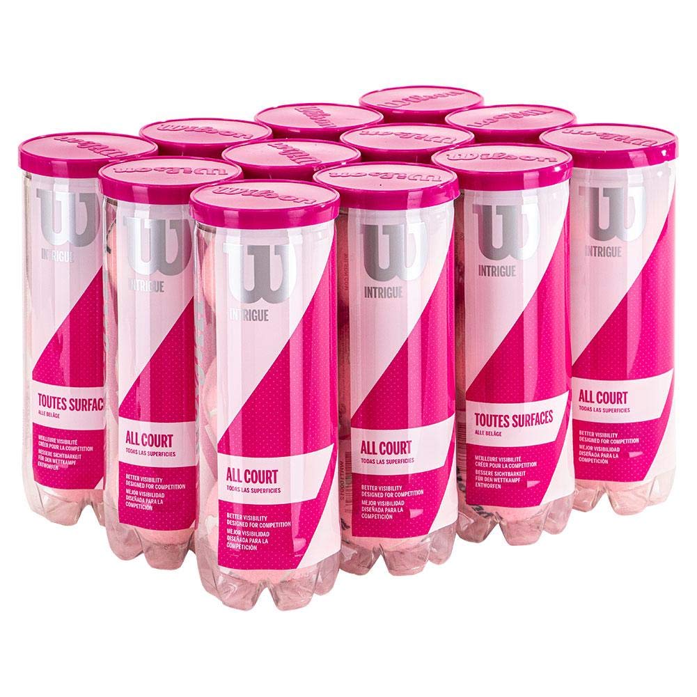 WILSON Intrigue All Court Pink Tennis Balls (1/2-Case)