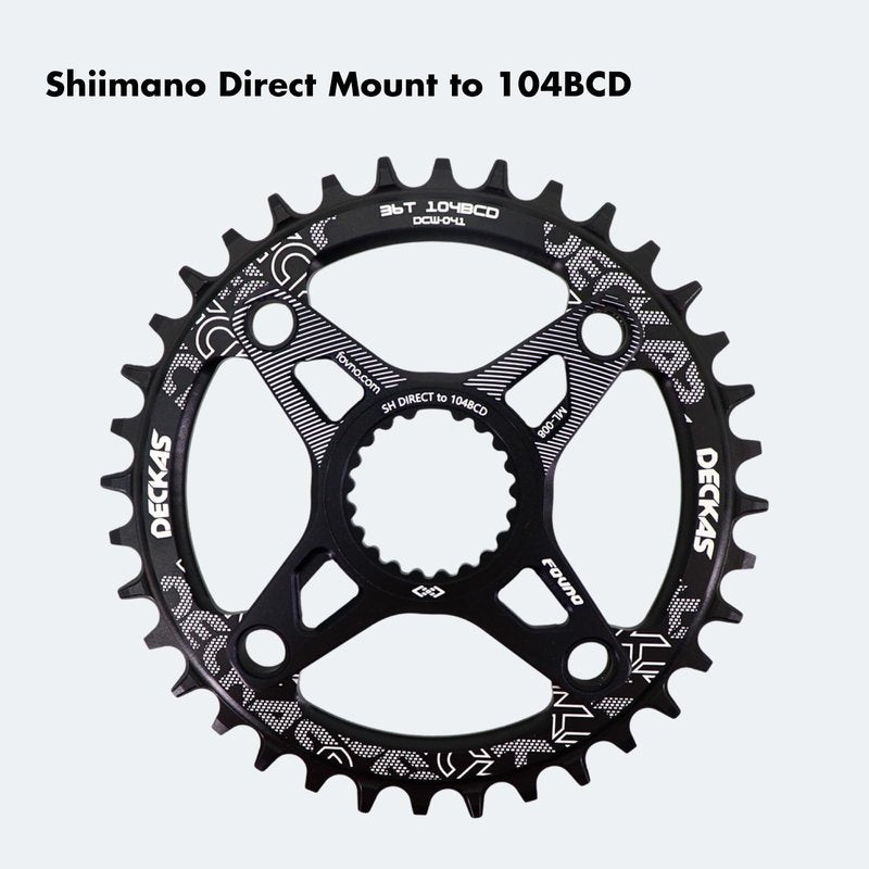 DJC Bike Chairing Spider Adapter for Shimano Direct Mount to 104BCD M6100 M7100 M8100 M9100 XTR SLX (for Shimano to 104BCD)