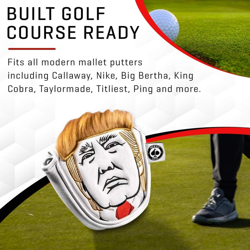 Pins & Aces Golf Co. Keep America Great Putter Head Cover (Mallet)