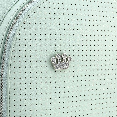 Loungefly Mint Pin Trader Faux-Leather Mini Backpack (One Size, Mint)