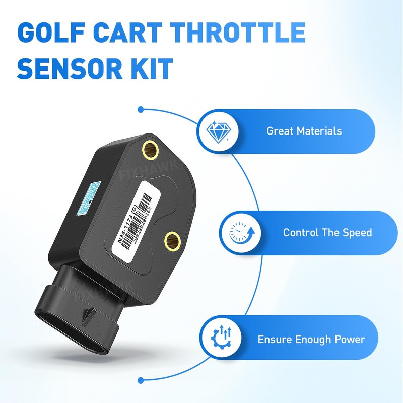 FIXHAWK N34-1173(G) Golf Cart Throttle Sensor Kit Fit for Club Car Precedent,Tempo, Onward 2010-Up Gas Golf Cart with 2nd Gen Accelerator Pedal Assembly