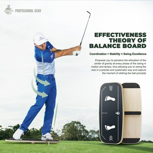 ACESTRIKE, Golf Pressure Plate, Gravity Transfer Board Training Aid to Weight Shift Golf Training Aid for Indoor Practice, Golf Swing Speed Trainer for Beginners Correct Swing Sequence Tempo