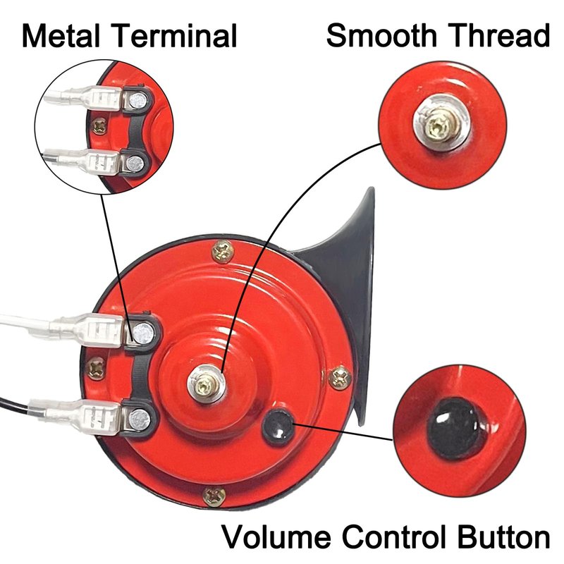 Universal Golf Cart 12 Volt Horn Kit for Club Car, EZGO, Yamaha UTV,ATV, Boat ctc, with Bracket and Floor Mount Button