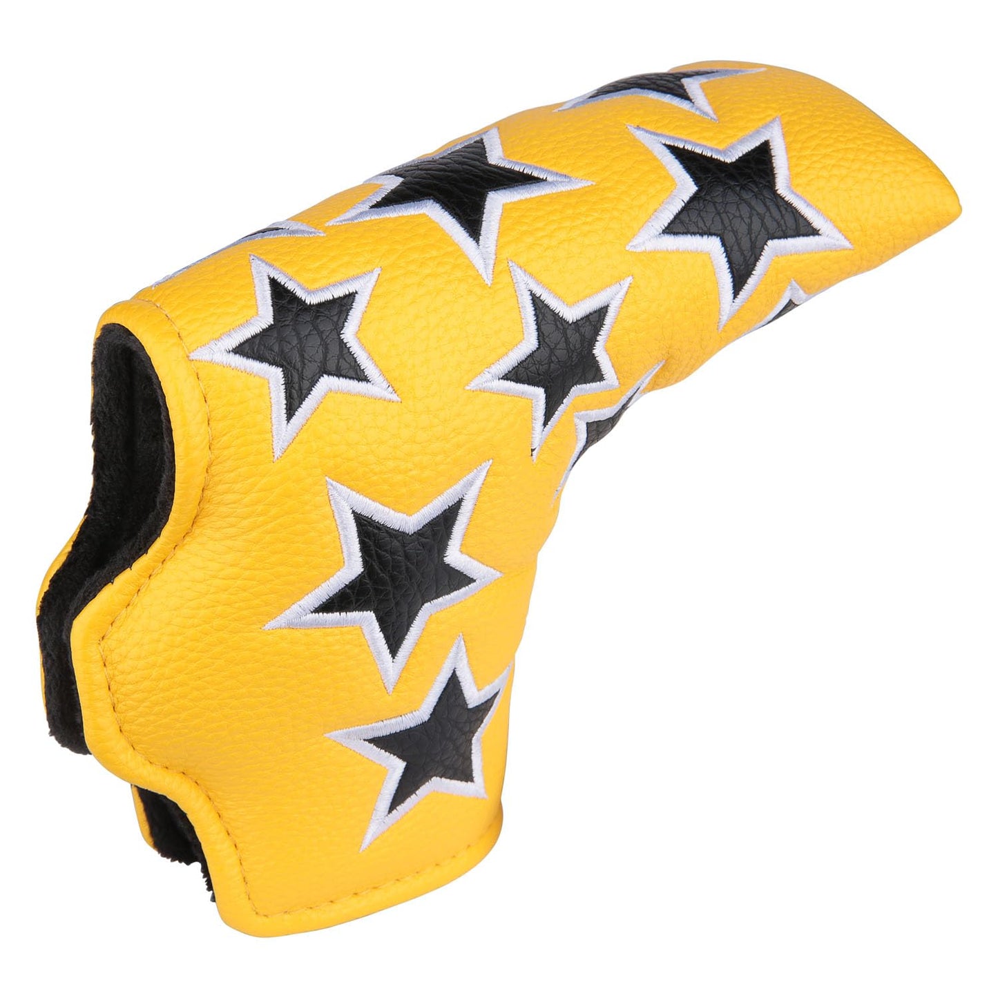OGECLF Stars Design Golf Club Blade Putter Head Cover with Magnetic Closure fit Taylormade Scotty Cameron Odyssey (Yellow)