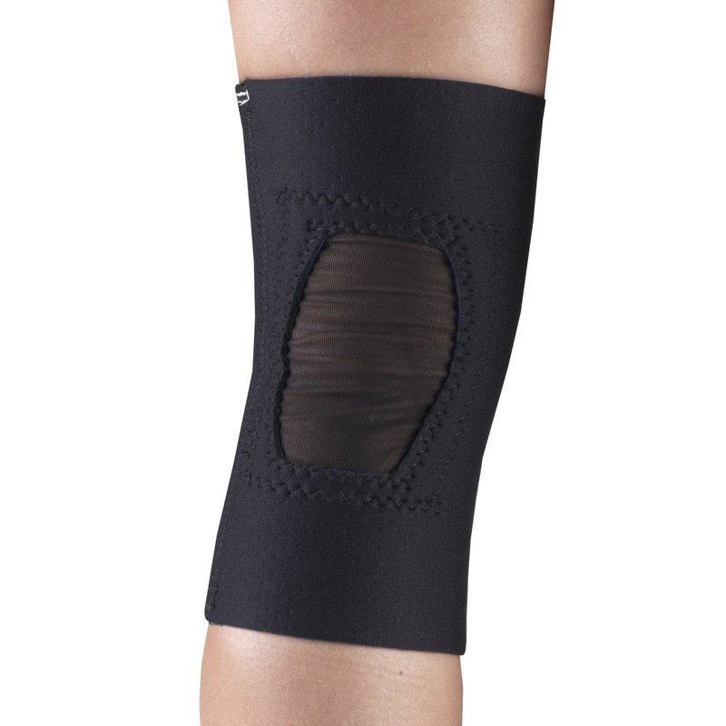 OTC Knee Support, Encircling Stabilizer Pad, Neoprene, Black, X-Large