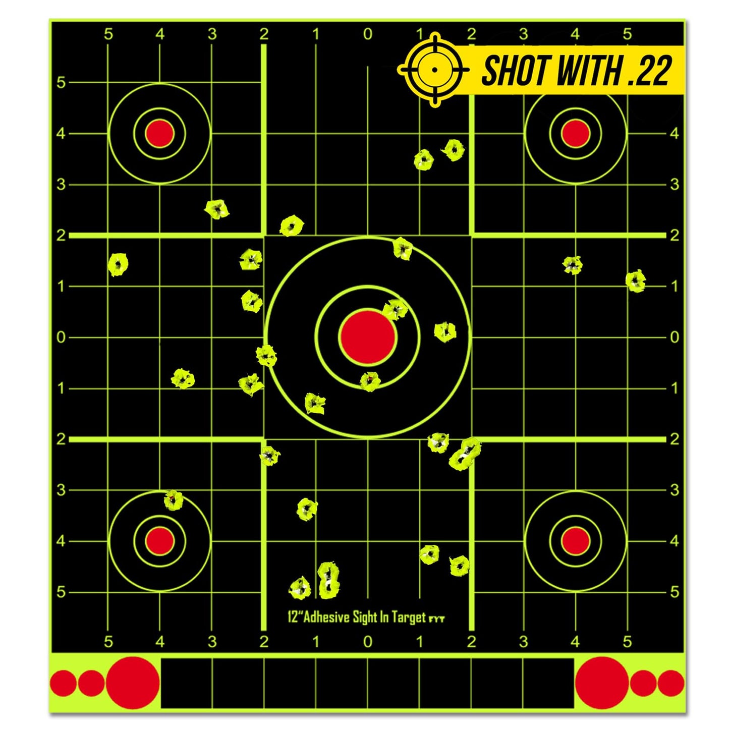 ATFLBOX 12x12 inch Splatter Paper Targets and Adhesive Target Papers.Shooting Outdoor and Indoor. Rective Shooting Targets for Air Gun - Rifle - Pistol - Airsoft - Air Rifle (10 Pack)