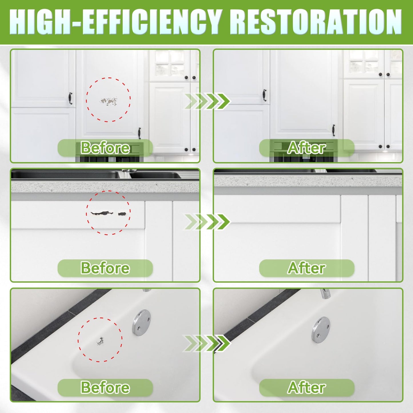 White Touch Up Paint Pen, White Paint for Wall, Door, Cabinets, Furniture, Enamel (Semi-Gloss, 30ML)