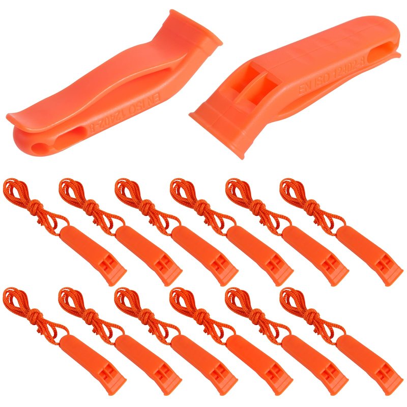WSSROGY 36 Pack 120 db Safety Emergency Whistles with Lanyard for Survival Rescue Signaling