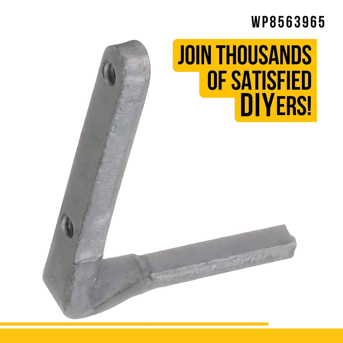 PartsBroz WP8563965 Lid Hinge - Compatible With Whirlpool Maytag Kenmore Washer - Replaces AP6013307 8563965 1201399 PS11746533 Ultra Durable Replacement