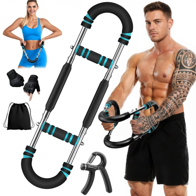 Zentro Cart Twister Arm Trainer for Men & Women(40- 130 lb), 3 Adjustable Arm and Chest Trainer, Chest Exercise Workout | Home Gym Calisthenics Equipment for Full Body.