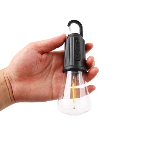 Vagocom 2Pcs Rechargeable Camping Light Bulbs,Portable LED Camping Lanterns,Hanging Tent Lamp with 3 Lighting Modes and Hook for Emergency, Hiking, Fishing, Backpacking,Power Outages