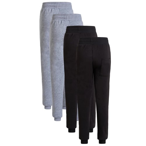 Victory League Boy’s 4-Pack Active Fleece Joggers Kids Pants Boys, Boys Sweatpants, Youth Sizes, Boys Pants, Athletic, 5-16 (US, Age, 10, 12, Set 3)