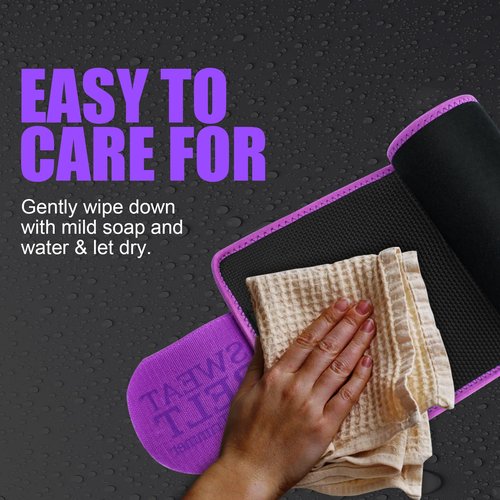 LKV Waist Trainer for Women - Sweat Band for Women Belly Fat - Neoprene Sweat Waist Trainer - Sweat Belt Slimming Body Shaper - Purple