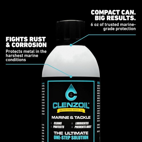 CLENZOIL Marine & Tackle Fishing Gear Oil Lubricant - Perfect for Reels, Motors & Downriggers - Easy Application