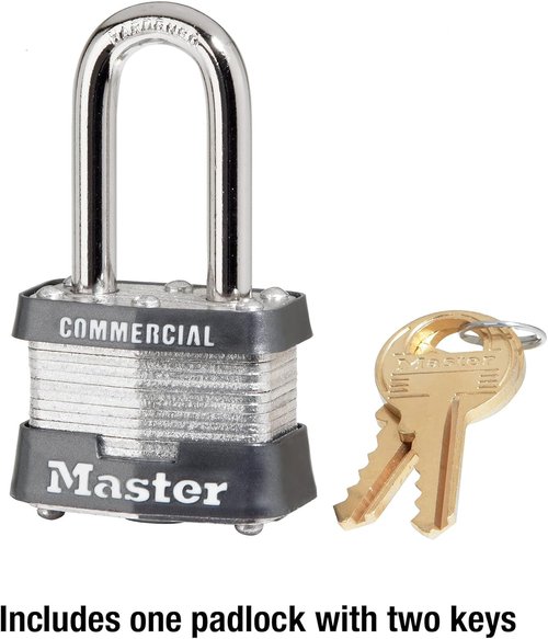 Master Lock Outdoor Padlock - Durable Security with Key - 1 Pack for Ultimate Protection
