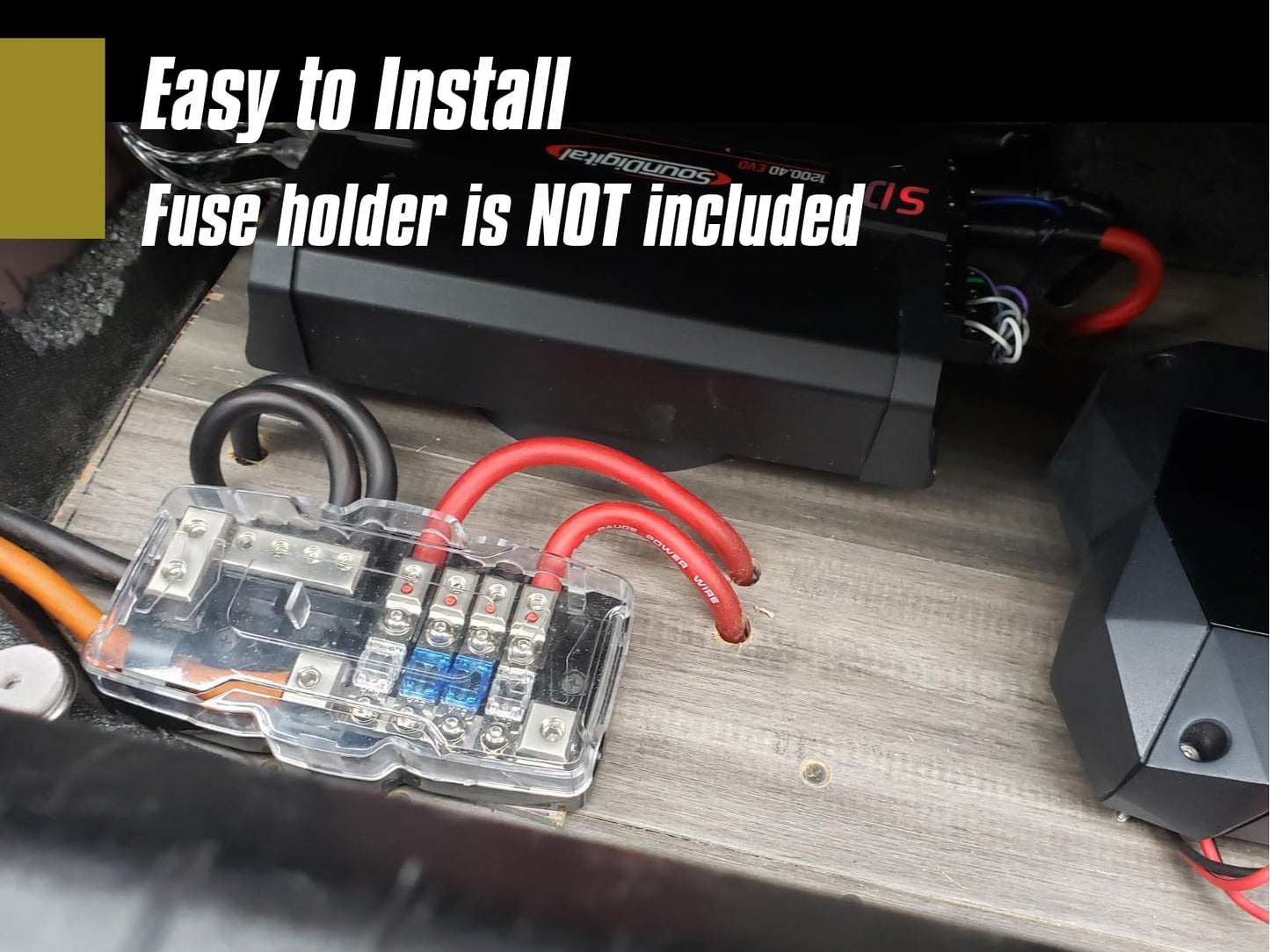 CrocSee 18 Pieces Mini ANL Fuse, Gold-Plated ANL Fuse Pack (20A, 30A, 40A, 50A, 60A, 80A, 100A, 125A, 150A) for Automotive Marine Audio Video System