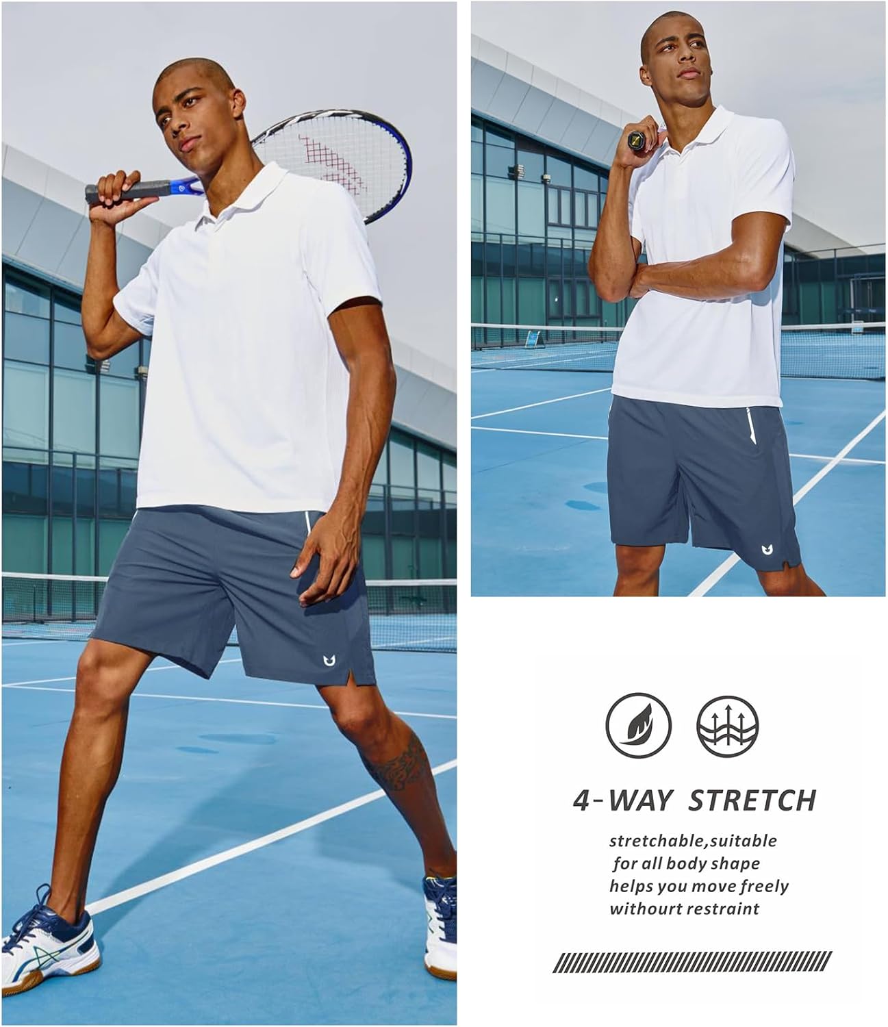 NORTHYARD Men's Athletic Running Shorts - Quick Dry Workout & Gym Shorts | 5"/7"/9" Options