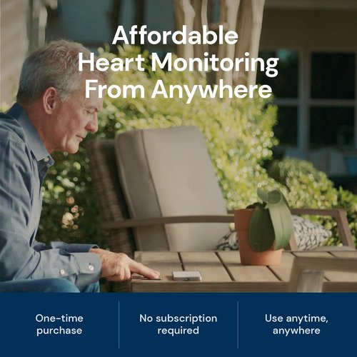 KardiaMobile EKG Monitor - FDA-Cleared Personal Heart Monitor | Detects AFib & Arrhythmias, Pocket Size