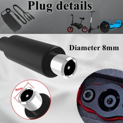 42V 2A Hover-1 Electric Scooter Charger,Replacement Charger for 36V Lithium e-Bike Scooter Battery,Gotrax,Maxshot V1,Hiboy,Jetson,Volpam