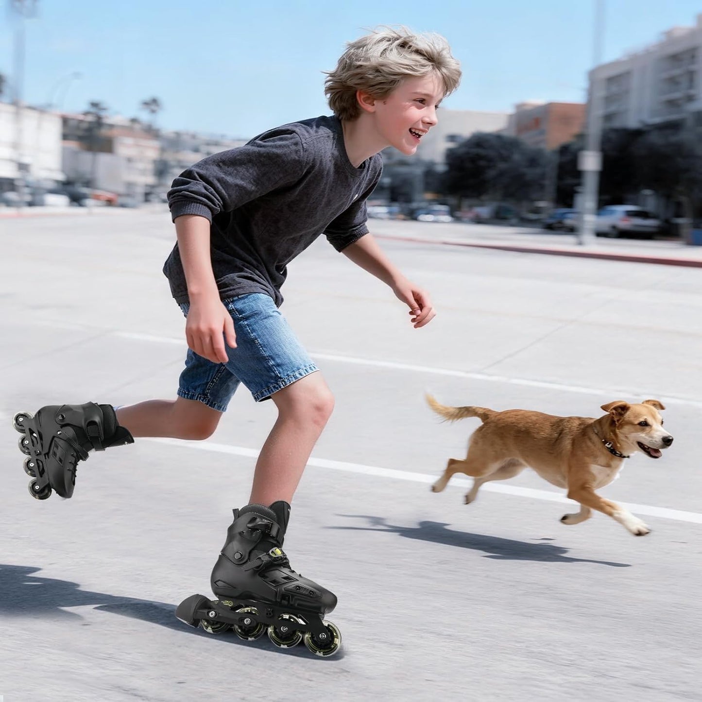 Skiennix Inline Skates for Kids - Adjustable Light-Up Wheels | Perfect for Beginners, Girls & Boys