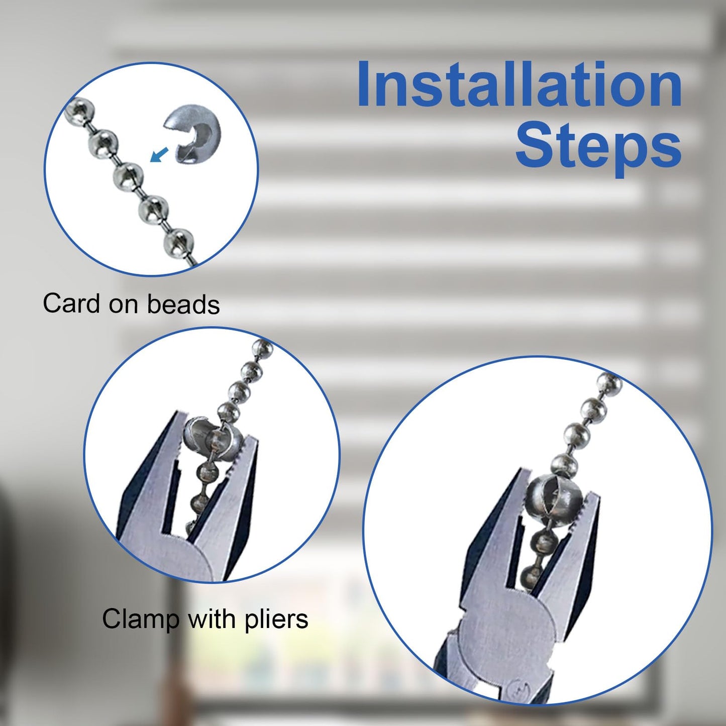 20 Pack Ball Bead Chain Stop 10.0mm Extra Large for #10 Beaded Ball Chain