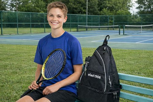 ELAD 1906 Pickleball Sling Bag with Shoe Compartment for Men & Women – Large Paddle Backpack with Fence Hook & Water Bottle Holder – Fits 2 Pickleball Paddles or Tennis Rackets