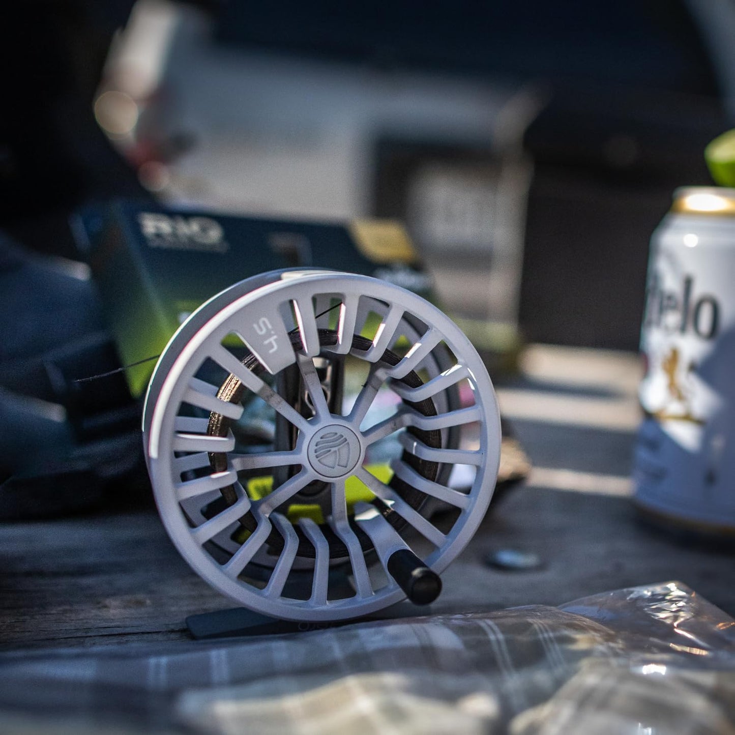 Redington Zero Fly Fishing Reel, Lightweight Design for Trout, Clicker Drag System, Wolf Grey, 2/3