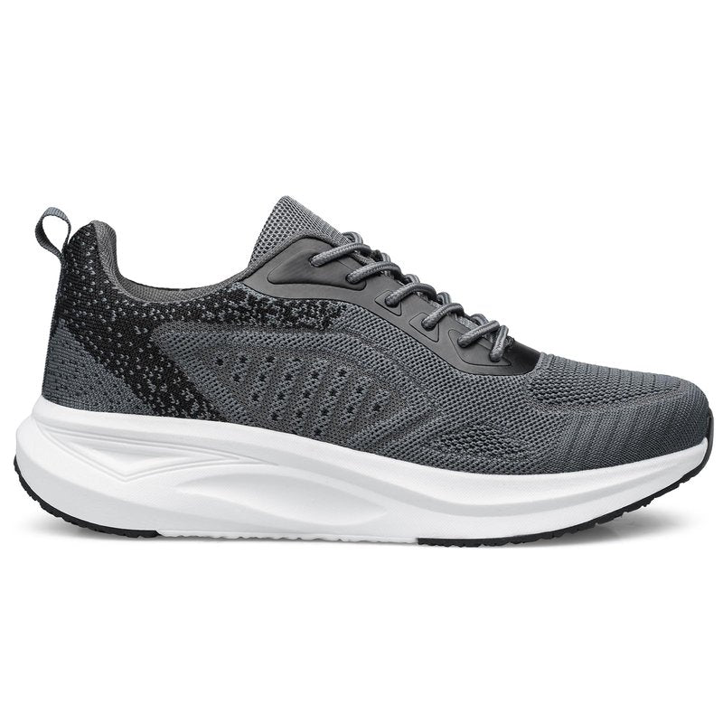 TIANYUQI Mens Slip On Walking Running Shoes Lightweight Breathable Comfortable Non Slip Athletic Fashion Sneakers Mesh Casual Sports Dusky Grey Size 12