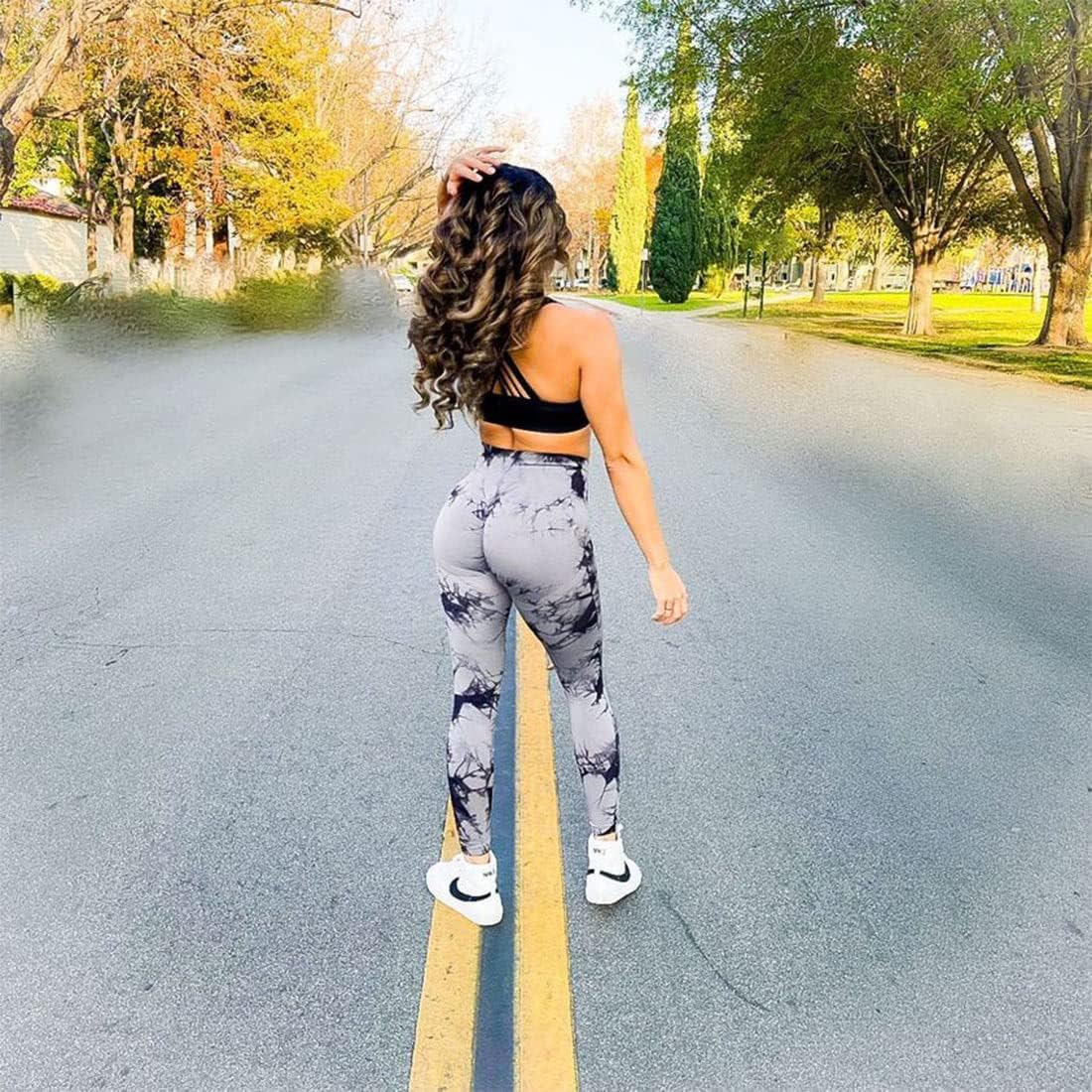 SUUKSESS High Waisted Scrunch Butt Lifting Leggings - Seamless Yoga Pants for Women