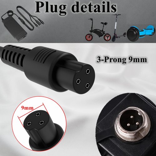 42V 2A Hover-1 Electric Scooter Charger,Replacement Charger for 36V Lithium e-Bike Scooter Battery,Gotrax,Maxshot V1,Hiboy,Jetson,Volpam