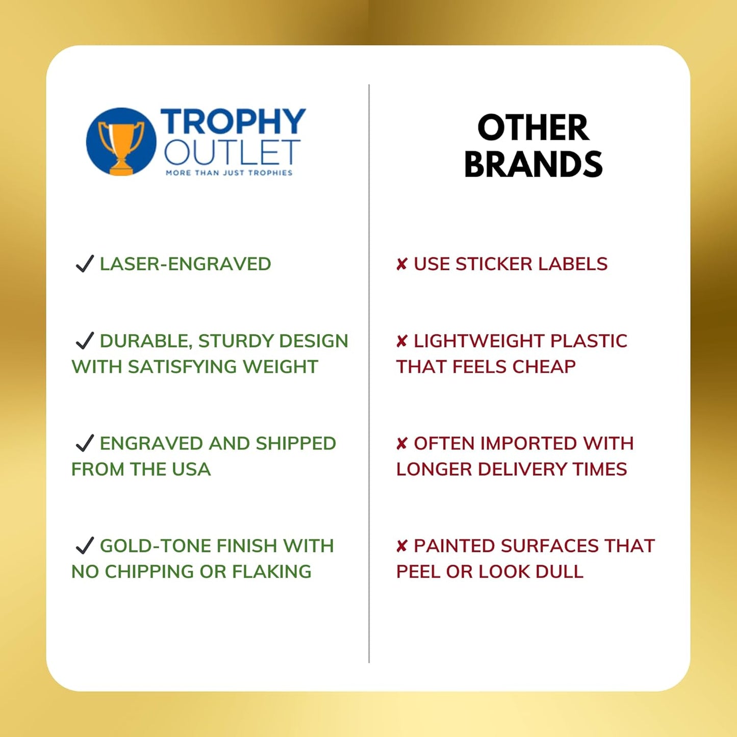 Trophy Outlet - 8-Inch Star Trophy Award - Custom Engraved Recognition for Kids & Adults