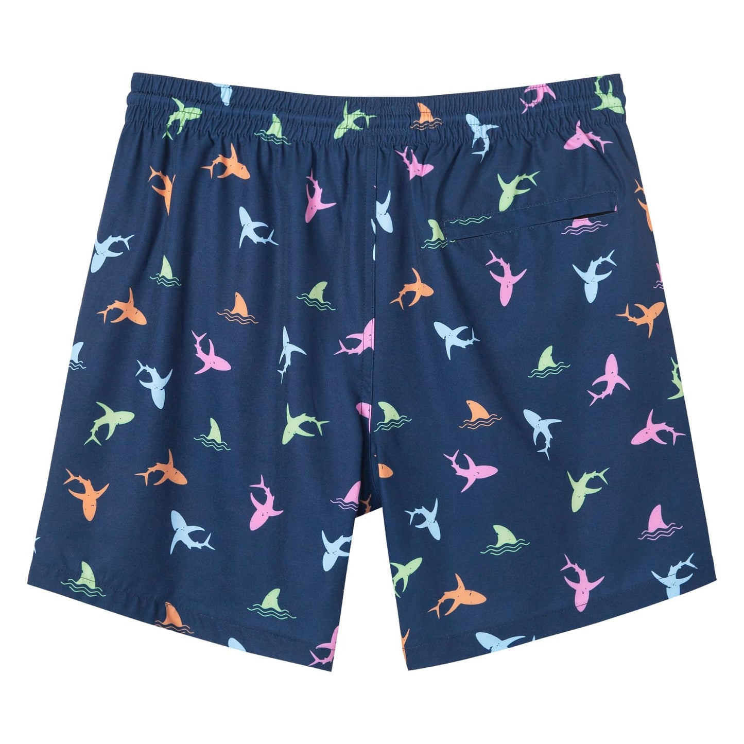 SURF CUZ Mens Swim Trunks with Compression Liner Quick Dry Swim Shorts 7" Swimming Trunks Stretch Bathing Suit 7 Inch,01 Rainbow Dolphins,M