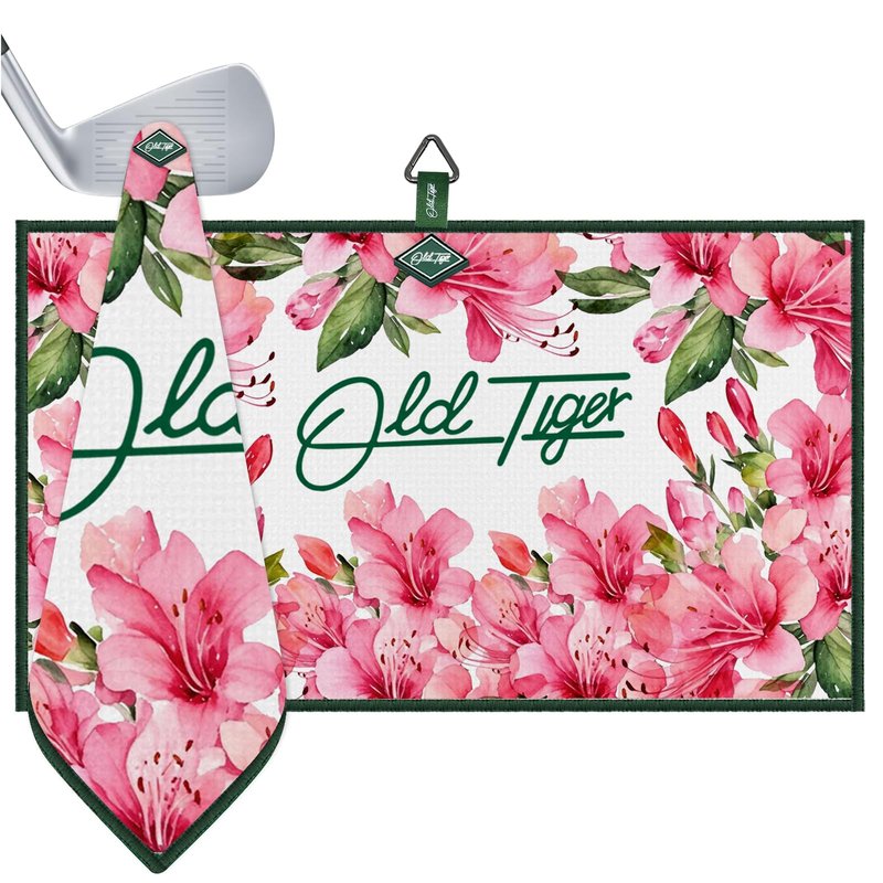 Swig Sip Premium Magnetic Golf Towel - Fast Drying, Easy Clean, Soft Waffle Weave Towel for Men & Women - 18x18inches,with Magnet for Golf Carts & Clubs - Ideal for Golfers (Flowers, 16 * 24 inches)