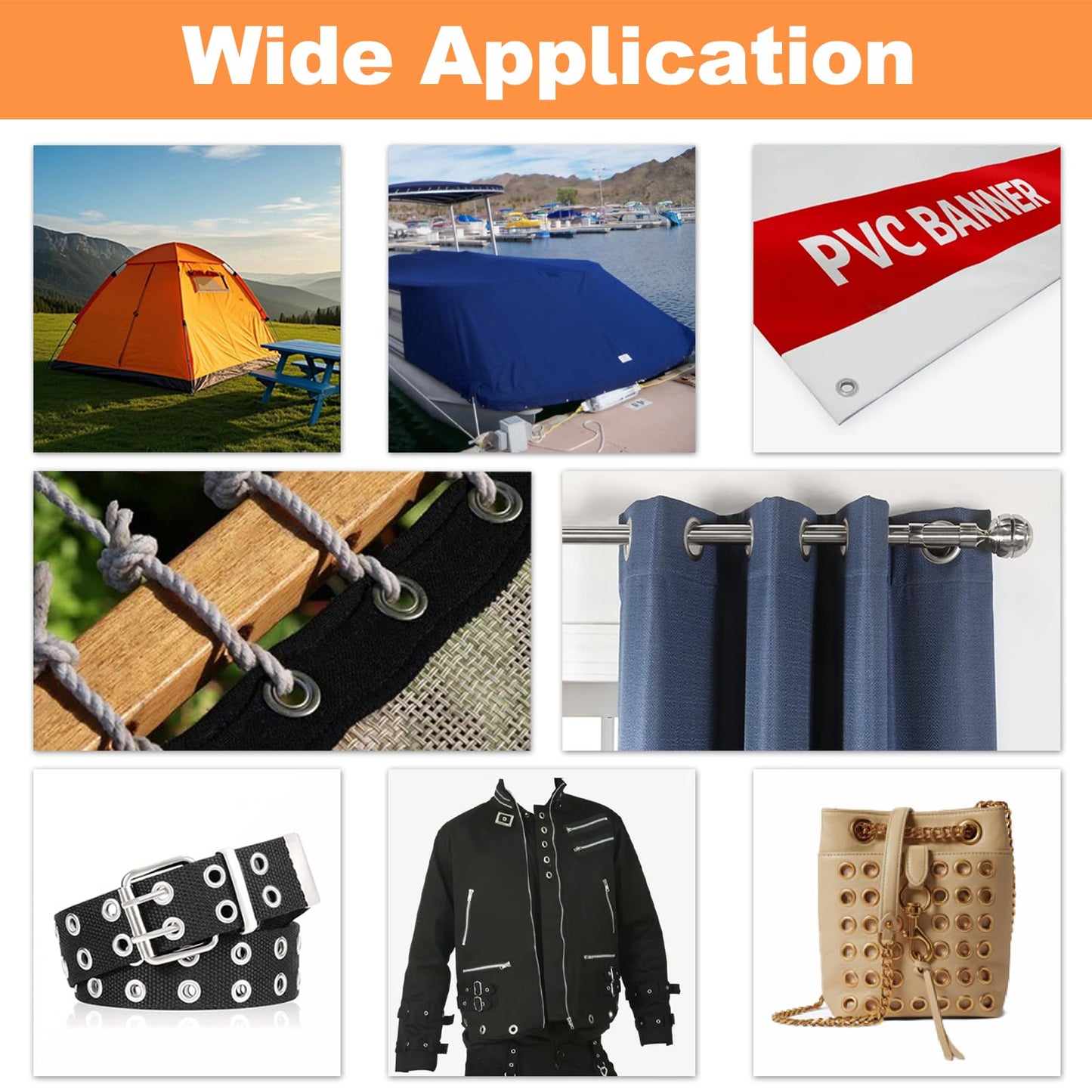 ZAPSIFOU Grommet Tool Kit with 200 pcs 3/8 Inch 10mm Grommets, Heavy Duty Grommet Kit, Grommets Pucher with Hole Punch and Eyelets, Eyelet Pliers Kit for Tarp, Fabric, Banner, Canvas