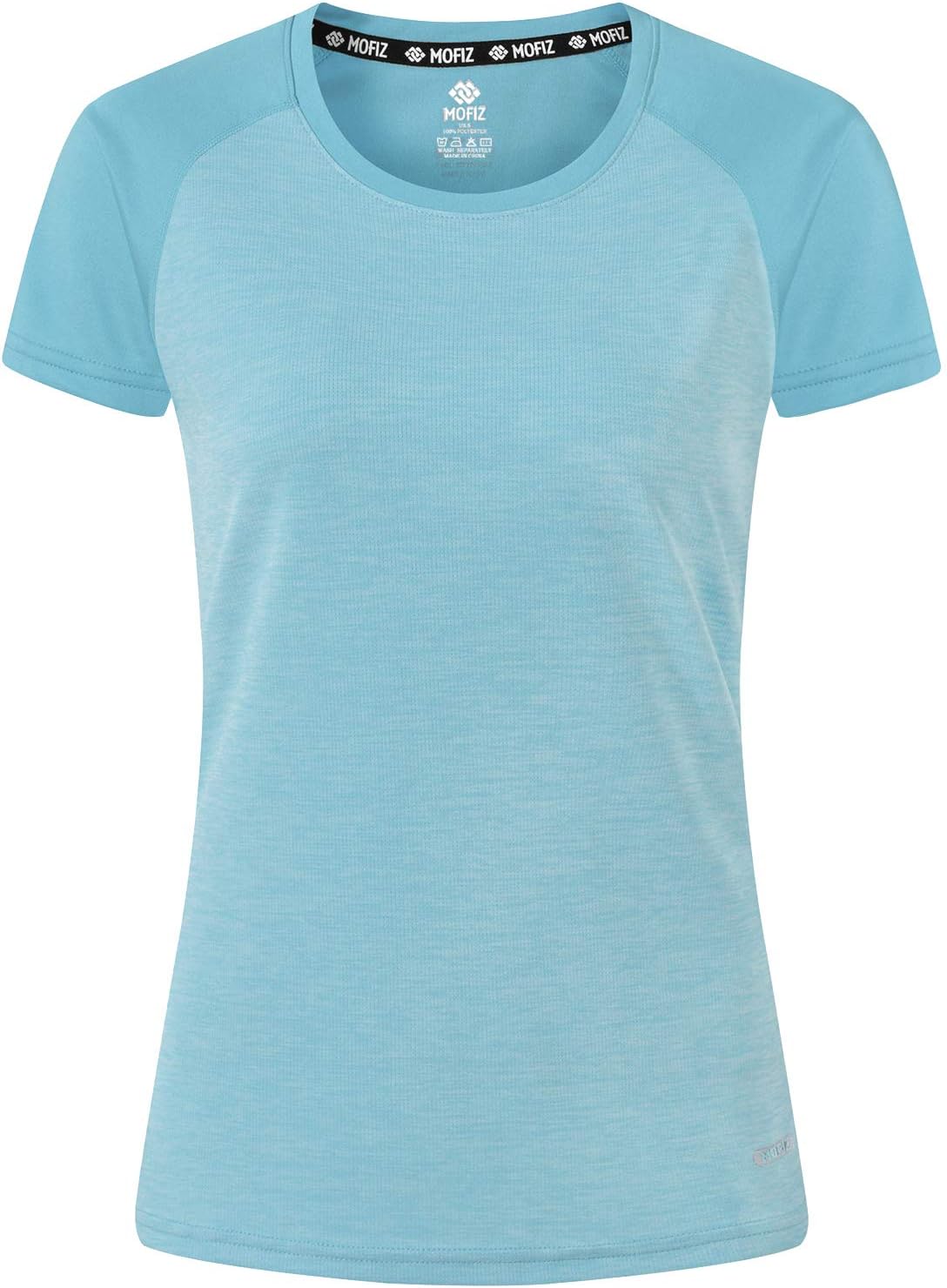 MoFiz Women's UPF 50+ Sun Protection Athletic T-Shirt - Quick Dry Short Sleeve Running Top