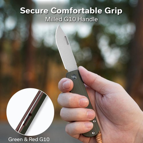 CIVIVI Slip Joint Pocket Knife, Slippy Sendy Folding Knife for EDC Camping Daily Use, Perfect Gifts for Men Women C24075B-1