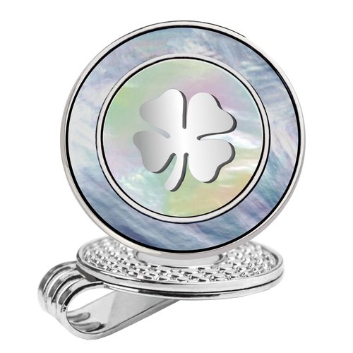 E TRUEE Golf Ball Marker Hat Clip with Pearl Ball Marker, Golf Marker, Golf Gifts, Golf Accessories, Golf Ball Markers for Women