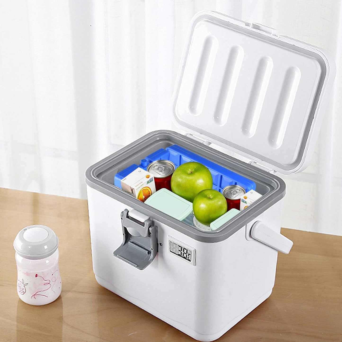 REV. LANG Large Freezer Ice Pack - Reusable Quick Freeze Blocks with Handle | Set of 2 (1000g)