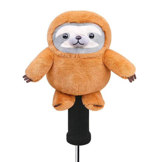 Funny Sloth Golf Headcover, Animals Plush Golf Club Head Covers, Small Size Fits Hybird and Irons, Large Size Fits Standard 460cc Driver Head