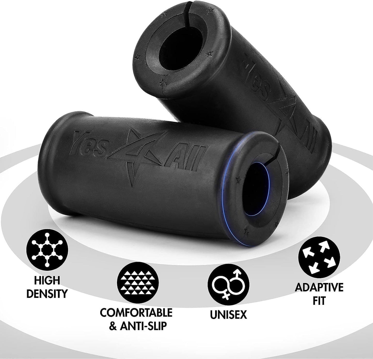 Yes4All Standard Straight Barbell 60 inch & Xtreme Grip For Workout